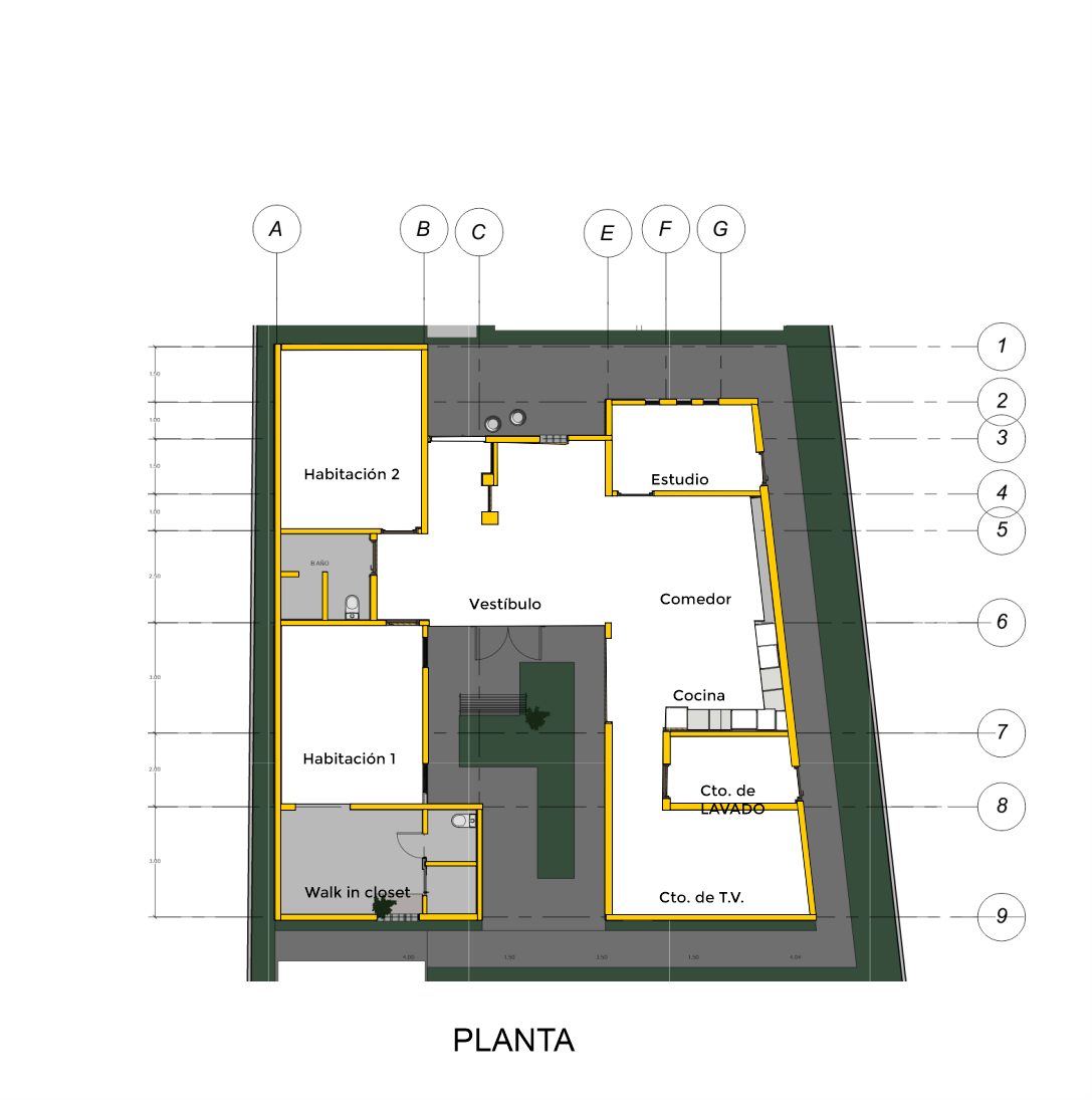 Plano de planta baja Lucernario Xochimilco